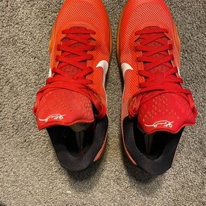 Kobe 10 crimson, size 11.5 red and white with hint of black. Great condition